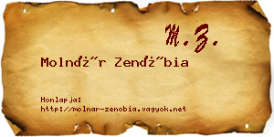 Molnár Zenóbia névjegykártya
